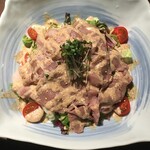 Saga beef shabu shabu shabu salad