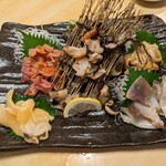 魚がし寿司 - 貝類盛り合わせ