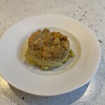 NALA - 前菜①仙崎産ウニとトウモロコシのブランマンジェ