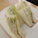 風の森 コスモポリタンカフェ - 「ポテトサラダサンドイッチ」アップ