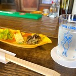 Bar×Kappou みかん - お水のコップは「キリンレモン」
      これもなかなかの年代物ですねぇ