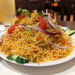 インド＆タイ料理専門店 Surya Royal Garden - ...「チキンビリヤニプレート（1350円）」、大盛りできますか（Can I order it large size）？・・・はい☆彡