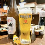 旬彩居酒屋 ねぎ - 瓶ビールにしています