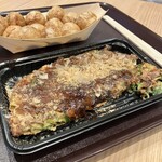 大阪玉出 会津屋 - ネギ焼きアップ