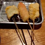 Kushikatsu Dengana - しいたけ串
                        ・ウインナー串・牛肉串