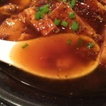 チャイナビストロ青蓮 - マーボー麺　スープアップ