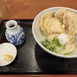 手打ちうどん寺屋  - かしわ天ぶっかけ