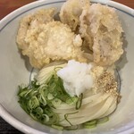 手打ちうどん寺屋  - かしわ天ぶっかけ