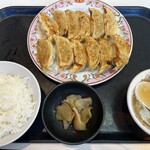 餃子の王将 - 餃子定食 ¥891（＋¥44で「にんにく激増し餃子」に変更）