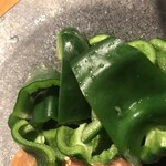 鶏おでんと出汁割り日本酒 ふぁるこ - 鶏味噌キンキンピーマン