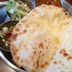 shanti - 2カレーセット(ラム、ホウレン草とチキン、チーズナン)