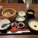 ご飯ととろろ とろ麦 - 料理写真: