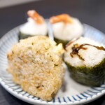 蒲田屋 - ちりめん野沢菜の焼きおにぎり130円