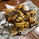 Sumiyaki Sakaba Robatato Ippo - 枝豆ととうきびのかき揚げ　780円