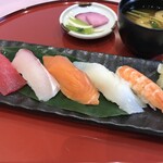 Assortment of five types Sushi