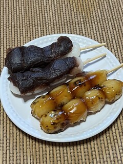 平林のだんご - あんだんご1本70円　焼きだんご1本70円