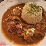 和飲食堂 - バターチキンカレー　バターライス添え￥1,200