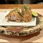 登喜和鮨 - 新潟産甘鯛　うろこ揚げ