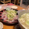 Kaisen & Kaki & Shabushabu Kanayama Izakaya Angosaku - 鰤しゃぶ　〆は白玉（茹で）うどん