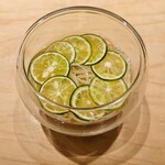 鮨 一二郎 - 爽やかに酢橘そうめん。