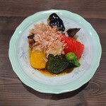 山小屋 - 夏野菜の揚げびたし