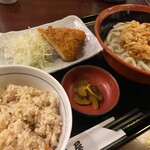 Niyu To Kiyoshouya - 今回オーダーの麺とかやくご飯定食