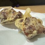 特撰ひやむぎ きわだち - お肉の天ぷら