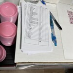 A9面条・餃子 - 注文用紙※つこてないけどが