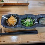 天ぷら膳と旨いもん ほ  - 小鉢3種
