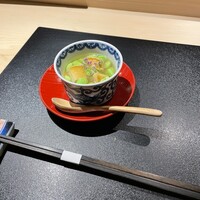 日本料理いまい - 鮑と枝豆