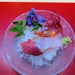 Koshi No Megumi Gen - 甘海老、新湊産目鯛、きじはた、赤いか、氷見産マグロ