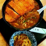 つる岡 - カツカレーうどん1260円