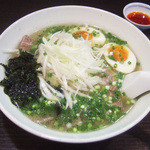 麺工房 武 - 牛塩ネギラーメン(850円)+味玉(100円)