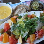 ロクシタンカフェ - メディタレイニアンセット（１８００円）