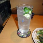 焼酎と手しごと料理の店　まさや - スダチチューハイ　秋を感じる