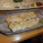 焼酎と手しごと料理の店　まさや - 穴子の白焼き　塩と山葵でさっぱりと