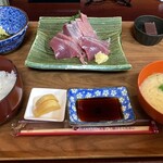 Tagaya - カツオ刺身定食@1400円