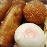 桃季天下 - 揚げ春巻き、ごま団子、桃饅頭