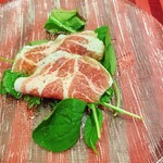 三栗 - 前菜は自家製生ハム