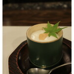 日本料理 花月 - もち粉プリン・桃