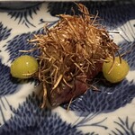 松川 - 牛ヒレステーキ焼き松茸乗せ