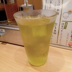 まん天餃子 - 緑茶ハイ