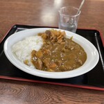 温泉民宿 林道 - 料理写真:出川さんも食べたカレーライスは"ヤバイよヤバイよ〜"