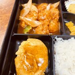 小松飯店 - 玉子焼き？に中華餡