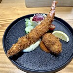 kitchen俊貴 - 海老フライ＆クリコロ