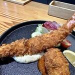 kitchen俊貴 - 海老フライ＆クリコロ