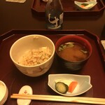 角さん - 食事：鮎の炊き込みご飯