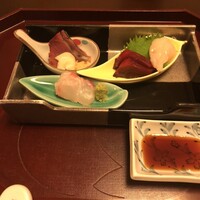 角さん - 造り：たい、かつお、まぐろ