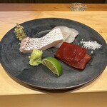 奴寿司 - 鯛／ヒラメ／漬け