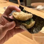 奴寿司 - 太刀魚天ぷらの海苔巻き
